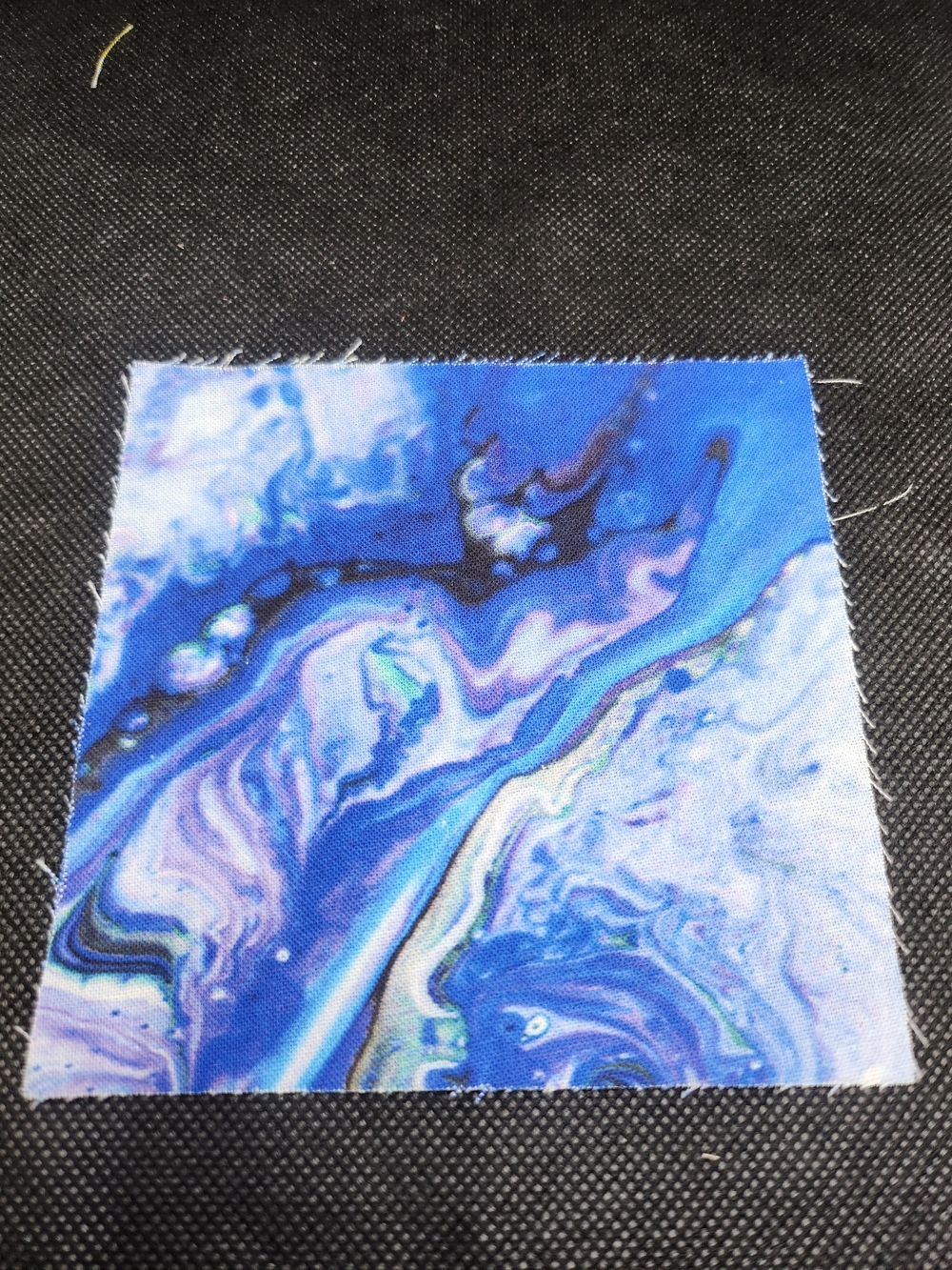Blue Abstract Marble Art Panel for Home Office & Crafts